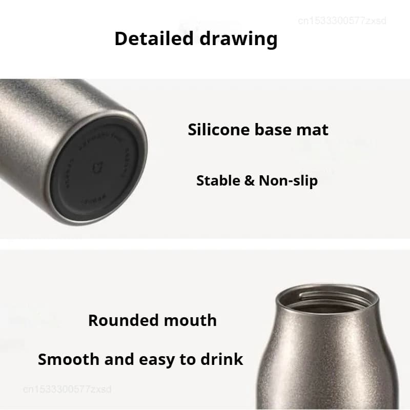 Vaso aislado de titanio puro