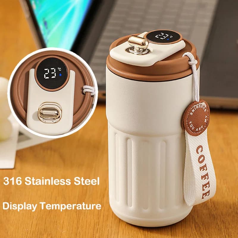 Taza termos con pantalla de temperatura de 450ml