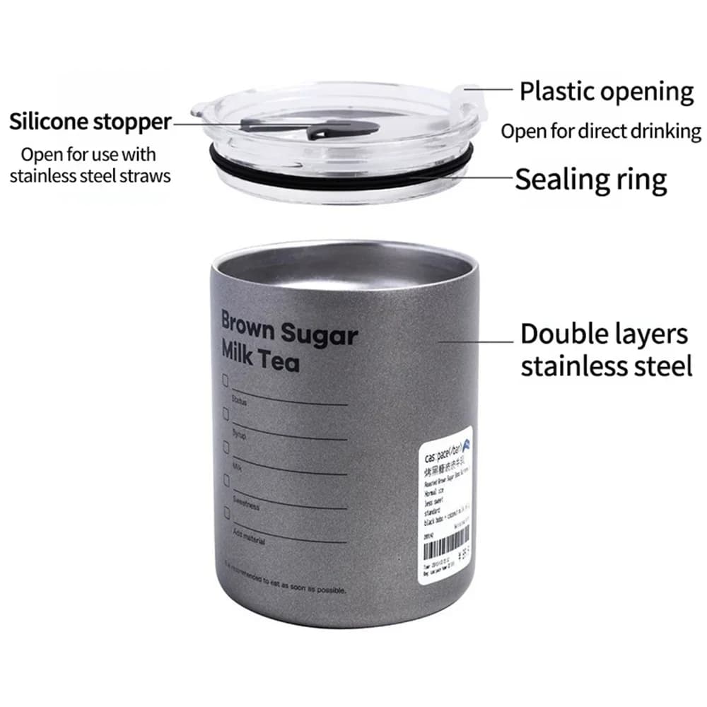 Vaso térmico con pajita de 600ml