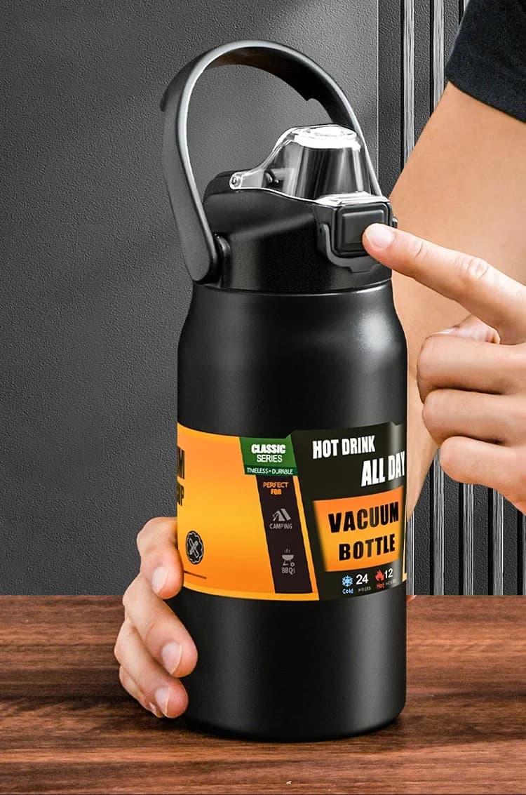 Vaso térmico de exterior con pajita 0.8-1.5L