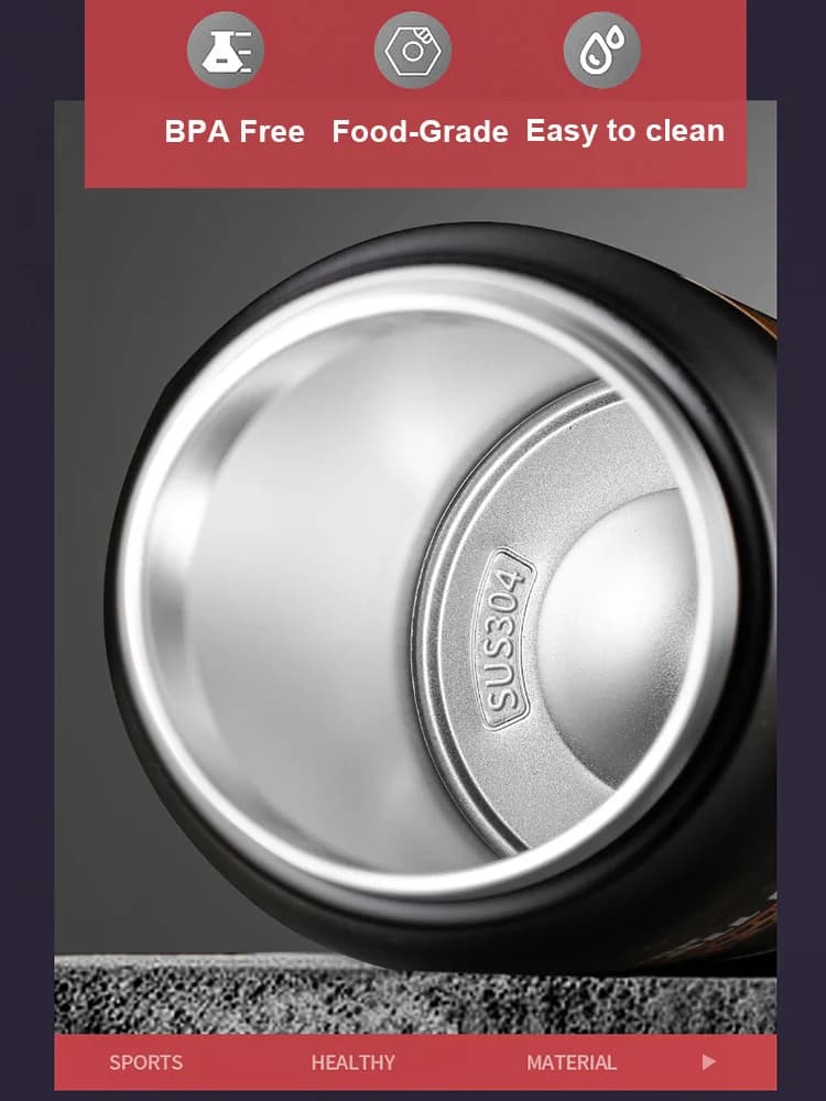 Vaso térmico de exterior con pajita 0.8-1.5L